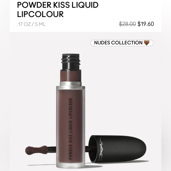 💋💋 REKINDLED a MAC POWDER KISS LIQUID LIPCOLOUR. RETAIL $28. **NIB. FULL Sz. - Picture 1 of 8